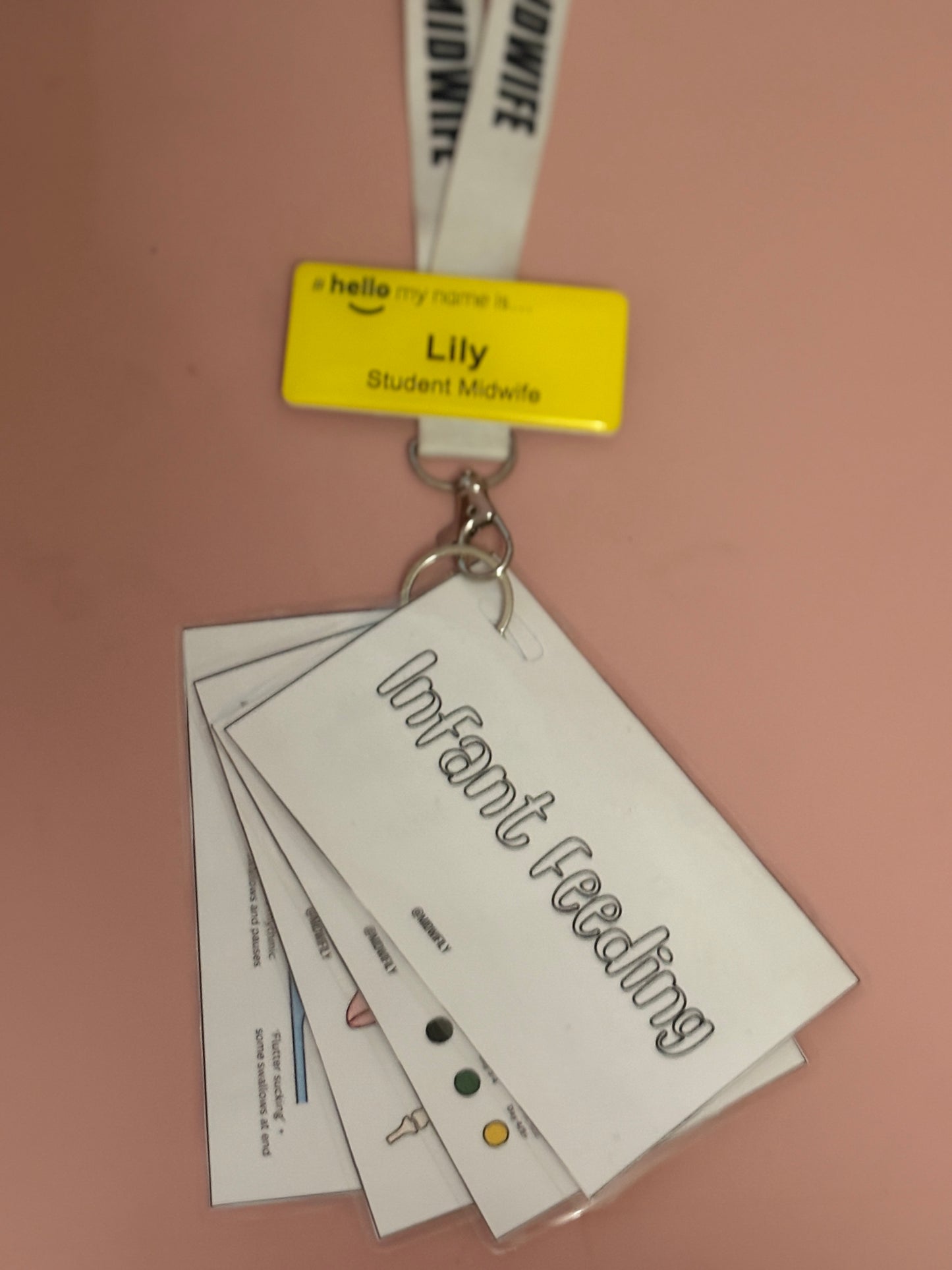 Infant Feeding Lanyard Cards
