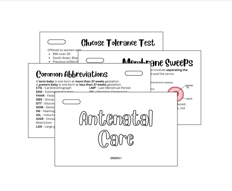 Antenatal Care Lanyard Cards